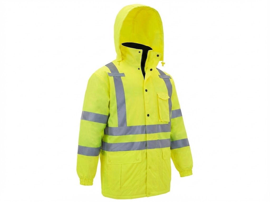 Waterproof & Snow-Proof Safety Jacket with Hood